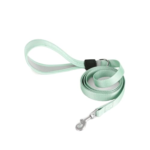 FUNAT Lange Lead für Hunde Training Leash für Außen Polyester gepolsterten Griff Wanderhof, Macaron Multifunktionale Flachseil Haustier Traktionsseil von FUNAT