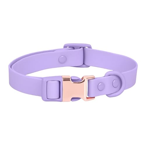 FUNAT Macaron Farbiges Haustier Halsband, Rostfestes PVC Graviertes Hundehalsband, Wasserdichtes und Schmutzfestes Silikon Hundehalsband von FUNAT
