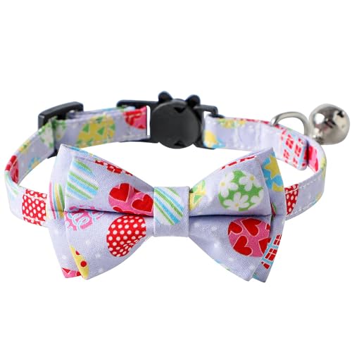 FUNAT Osterei Kaninchen Karotte Katze Halsband, Nettes Osterkatzenhalsband, Katze Fliege, Ostern Pet Bow Kragen, Haustier Kaninchen Bow Kragen, verstellbare Kragen für Katzen FUNAT Osterei Kaninchen Karotte Katze Halsband, Nettes Osterkatzenhalsband, Katze Fliege, Ostern Pet Bow Kragen, Haustier Kaninchen Bow Kragen, verstellbare Kragen für Katzen von FUNAT