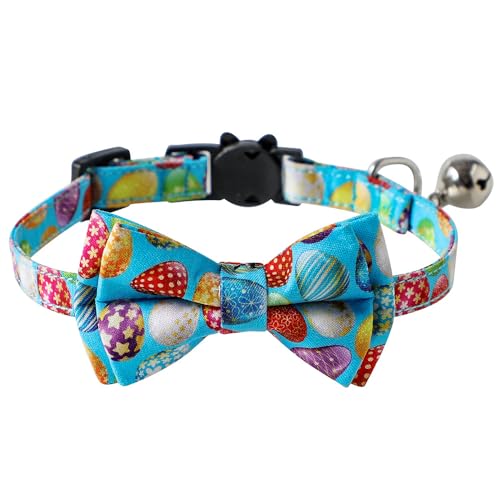 FUNAT Osterei Kaninchen Karotte Katze Halsband, Nettes Osterkatzenhalsband, Katze Fliege, Ostern Pet Bow Kragen, Haustier Kaninchen Bow Kragen, verstellbare Kragen für Katzen FUNAT Osterei Kaninchen Karotte Katze Halsband, Nettes Osterkatzenhalsband, Katze Fliege, Ostern Pet Bow Kragen, Haustier Kaninchen Bow Kragen, verstellbare Kragen für Katzen von FUNAT
