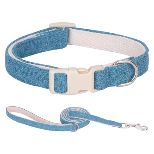 FUNAT Polyester Halsband Geeignet für mittlere und Große Hunde, Farbe Blocking Hundehalsband, Bequemes Polyester Baumwolle Hundehalsband FUNAT Polyester Halsband Geeignet für mittlere und Große Hunde, Farbe Blocking Hundehalsband, Bequemes Polyester Baumwolle Hundehalsband von FUNAT