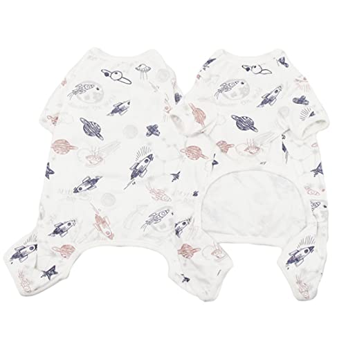 FUNAT Pyjama für Haustiere aus Baumwolle, Cartoon Hund Pullover, Baumwolle und Polyester Haustier Pyjamas von FUNAT