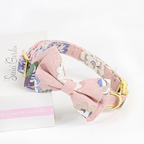 FUNAT Rosa Hundehalsband mit Blume, Legierung Schnalle Bogenhalsband Geeignet für mittlere bis große Hunde, Hund Floral Sonnenblumenhalsband FUNAT Rosa Hundehalsband mit Blume, Legierung Schnalle Bogenhalsband Geeignet für mittlere bis große Hunde, Hund Floral Sonnenblumenhalsband von FUNAT