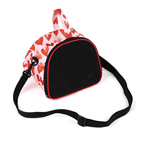 FUNAT Tragbare Tasche für Kleine Haustiere, Tragbare Hamstertasche mit Atmungsaktiver Abdeckung, Atmungsaktive Handtasche FüR Kleine Haustiere von FUNAT