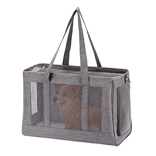 FUNAT Tragetasche für Katzenhund, Atmungsaktive Mesh Hund Handtasche, Reisetasche für Hunde und Katzen, EIN-Schulter Faltbarer Haustier Rucksack von FUNAT