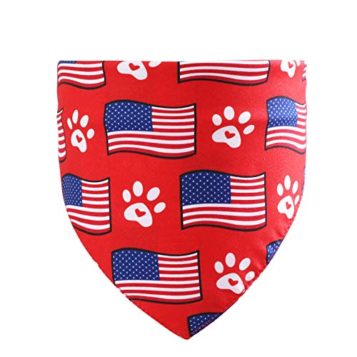 FUNAT Unabhängigkeitstag Festival Hund Bandana Verstellbar Weich Haustier Dreieck Schal mit Malerei, Hund Lätzchen Patriotische Sterne Streifen, Haustier Schal Hund Halstuch FUNAT Unabhängigkeitstag Festival Hund Bandana Verstellbar Weich Haustier Dreieck Schal mit Malerei, Hund Lätzchen Patriotische Sterne Streifen, Haustier Schal Hund Halstuch von FUNAT