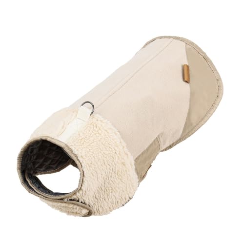 FUNAT Verstellbare Daunenjacke aus Baumwolle für Hunde, Haustier Herbst Dicke Kurze Ärmel Winddichte Anzug, Hund Thermoweste und Baumwolljacke von FUNAT