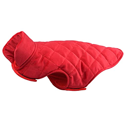 FUNAT Warme Kleidung für Hunde in Samt, Winter Hundemantel, Verdickte Plüschweste für mittlere und kleine Hunde, Wärme und Stylische Hundejacke von FUNAT