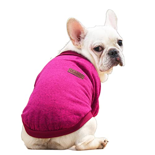 FUNAT Warmes Hundehemd, Winter Hund Pullover, Haustier Kleidung Hund Pullover Weiche Verdickung Warme Pup Hunde Shirt Winter Pullover von FUNAT