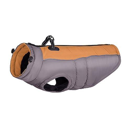 FUNAT Winter Hundebekleidung, Verdickte Warme Hundeweste, wasserdichte Hundejacke, Hund Herbst Winter Warmer Mantel für mittlere große Hunde von FUNAT