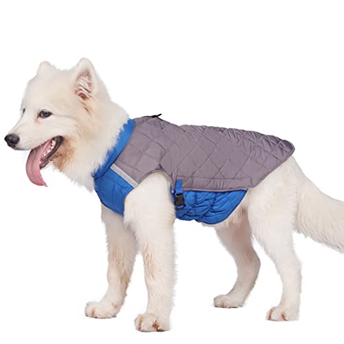 FUNAT Winter Hundebekleidung, Warme und Dicke Welpen Baumwolljacke, Reflektierende Baumwolljacke für Hunde, heiße Jacke für Haustiere von FUNAT