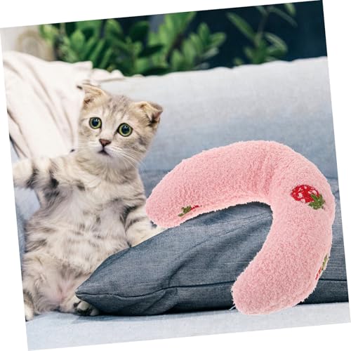 FUNNETOYU Katzenkissen U förmiges Angenehmes Bequemes Nackenkissen für Katzen und Kleine Haustiere Vielseitiges Tragbares Haustier schlafkissen für Sofa Bett und Nest Schützend und von FUNNETOYU