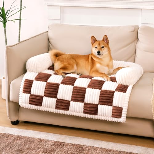 FUNNY FUZZY Haustier-Couchbezüge für Sofa, Hunde-Couch-Bett für Möbelschutz, Haustierbett-Matte, Couchbezug für Hunde, waschbar mit rutschfest, Größe M, Braun FUNNY FUZZY Haustier-Couchbezüge für Sofa, Hunde-Couch-Bett für Möbelschutz, Haustierbett-Matte, Couchbezug für Hunde, waschbar mit rutschfest, Größe M, Braun von FUNNY FUZZY