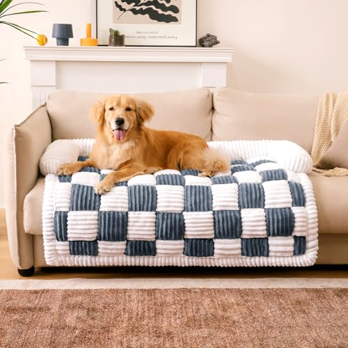 FUNNY FUZZY Haustier-Couchbezüge für Sofa, große Hunde-Couch-Abdeckung, Schutz, Plüsch-Haustierbett-Matte für Möbelschutz, Größe XL, gedecktes Grau FUNNY FUZZY Haustier-Couchbezüge für Sofa, große Hunde-Couch-Abdeckung, Schutz, Plüsch-Haustierbett-Matte für Möbelschutz, Größe XL, gedecktes Grau von FUNNY FUZZY