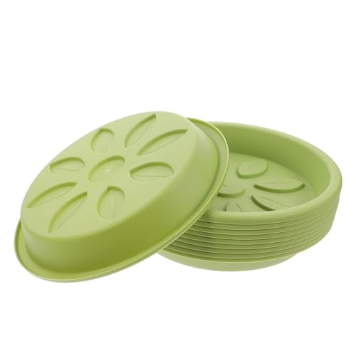 FUNOMOCYA Runde Blumentopfplatten 10 Stück Wasserauffangschale Robustem PP Kunststoff für Innen und Außenbereich Pflanzuntersetzer für Sauberen Garten und FUNOMOCYA Runde Blumentopfplatten 10 Stück Wasserauffangschale Robustem PP Kunststoff für Innen und Außenbereich Pflanzuntersetzer für Sauberen Garten und von FUNOMOCYA