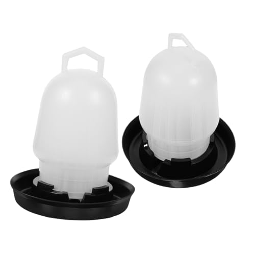 FUNOMOCYA 2 Stück Automatischer Hühnertränke Wasserspender für Küken Langlebiger Trinkbehälter für Geflügel Einfach zu Befüllen für Außenbereich Geeignet von FUNOMOCYA