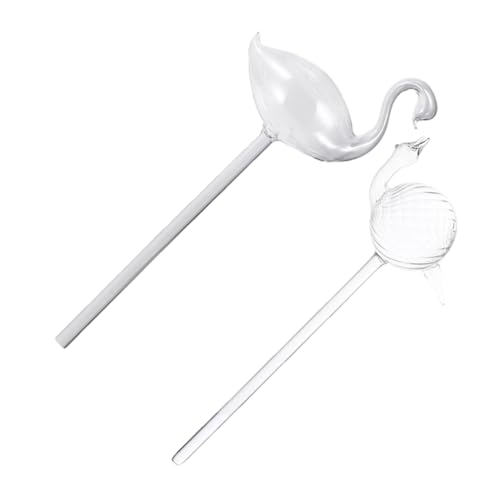 FUNOMOCYA 2 Stück Bewässerungsgerät Selbstbewässerungsteil Automatisches Dripper -Gerät Gartenwässerungswerkzeug Wassertropfer für Pflanzen Gartenversorgung Spikes gießen Glas Transparent von FUNOMOCYA