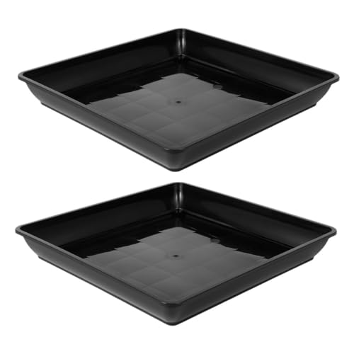 FUNOMOCYA 2 Stück Blumentopf Untersetzer Pflanzen Pflanztablett Pflanzgefäß Untersetzer Pflanzen Drainage Tablett Pflanzentabletts Blumentopf Untersetzer Tropfschale Große Pflanzen von FUNOMOCYA