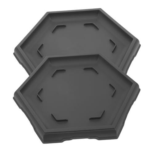 FUNOMOCYA 2 Stück Hexagonal Tablett Pflanzenschale Pflanzentopfschalen drinnen Tabletts Untertasse Blumenkugelbodenschale Pflanztopf Tablett Untersetzer für Blumentöpfe Plastik Schwarz FUNOMOCYA 2 Stück Hexagonal Tablett Pflanzenschale Pflanzentopfschalen drinnen Tabletts Untertasse Blumenkugelbodenschale Pflanztopf Tablett Untersetzer für Blumentöpfe Plastik Schwarz von FUNOMOCYA
