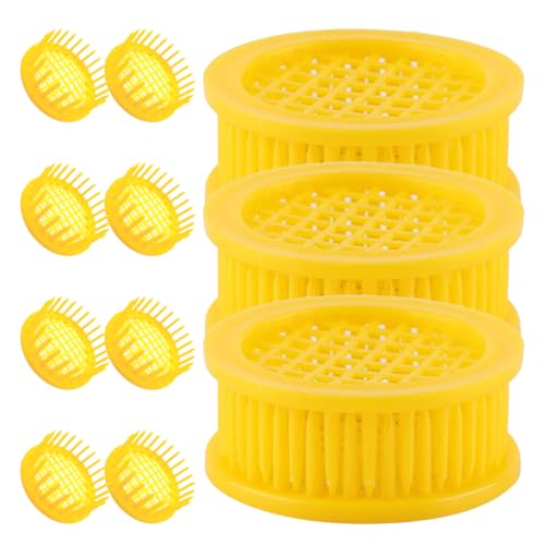 FUNOMOCYA 20-teiliger Kunststoff Bienenkäfig Zellenschutz Für Imkerei Bienenbrutbasen Aufzuchtzellenbecher Imkereiwerkzeuge von FUNOMOCYA