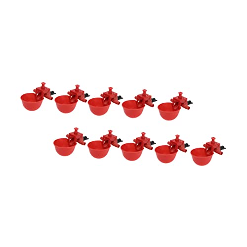 FUNOMOCYA Automatischer Hühnertränker Geflügel-trinknapf 22 Stück Rote Schüssel Schwarze Schrauben FUNOMOCYA Automatischer Hühnertränker Geflügel-trinknapf 22 Stück Rote Schüssel Schwarze Schrauben von FUNOMOCYA
