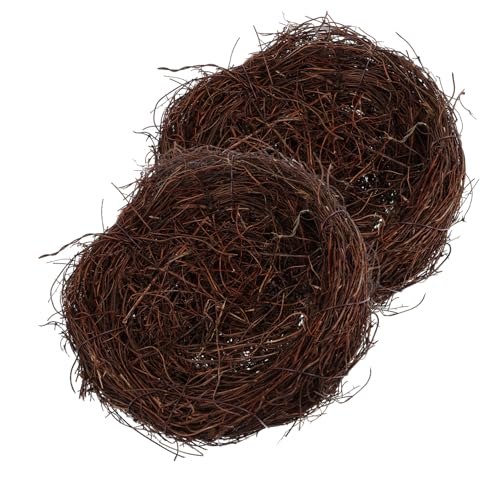 FUNOMOCYA Realistische Vogelnestmodelle Aus Gewebtem Rattan 2 Stück Künstliches Vogelnest-Ornament Für Zuhause Schreibtisch Auto Gartendekoration FUNOMOCYA Realistische Vogelnestmodelle Aus Gewebtem Rattan 2 Stück Künstliches Vogelnest-Ornament Für Zuhause Schreibtisch Auto Gartendekoration von FUNOMOCYA