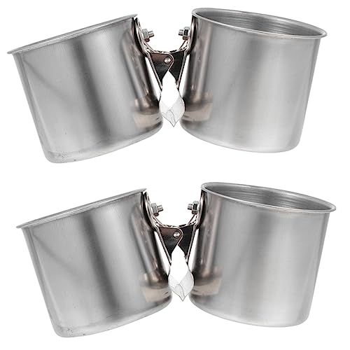 FUNOMOCYA 2er-Pack Edelstahl-Wasserspender für Vogelkäfige Futternapf-Klemmen für Papageien zur Fütterung und Bewässerung von Käfigvögeln FUNOMOCYA 2er-Pack Edelstahl-Wasserspender für Vogelkäfige Futternapf-Klemmen für Papageien zur Fütterung und Bewässerung von Käfigvögeln von FUNOMOCYA