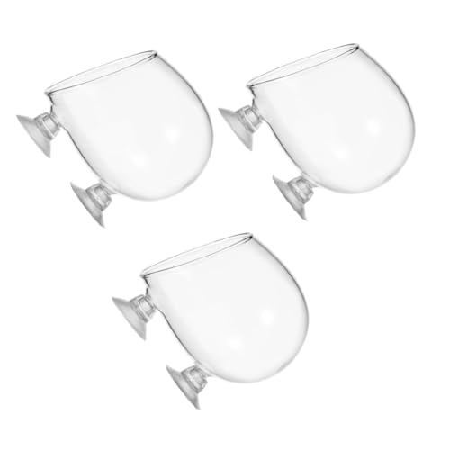 FUNOMOCYA 3 Stück Transparenter Wassergrasbecher Halter Für Lebende Aquarienpflanzen Hängepflanzenhalter Für Aquarien Aquarium -fischtopftöpfe Aquariumpflanzenhalter Aquariumbecher von FUNOMOCYA