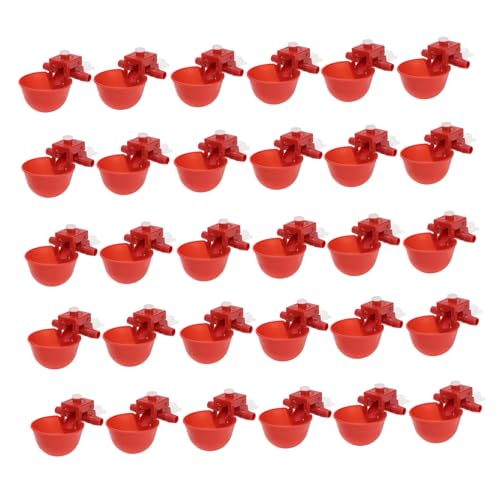FUNOMOCYA Praktische automatische Hühnertränken 30 Stück Geflügel-Wassertrinkbecher für Vögel Hühner zufällige Farbe FUNOMOCYA Praktische automatische Hühnertränken 30 Stück Geflügel-Wassertrinkbecher für Vögel Hühner zufällige Farbe von FUNOMOCYA