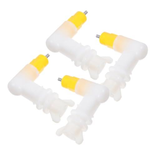 FUNOMOCYA 4 Stück Automatischer Hühner Wassernippel für Jungvögel und Wachteln Peck Aktivierter Geflügel Trinker Tropffreies Wassersystem für Kleine Geflügelarten Einfache Installation und von FUNOMOCYA