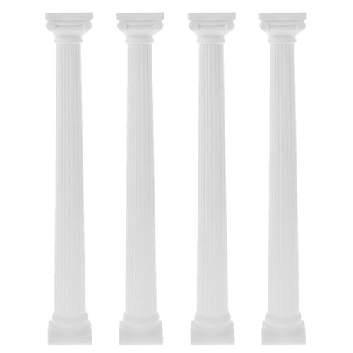 FUNOMOCYA 4 Stück Römische Säulen Statue Kleiner Dekoration für Schreibtisch Hochzeitsdeko und Selbstgemacht Projekte für Zen Garten und Tischdekoration von FUNOMOCYA