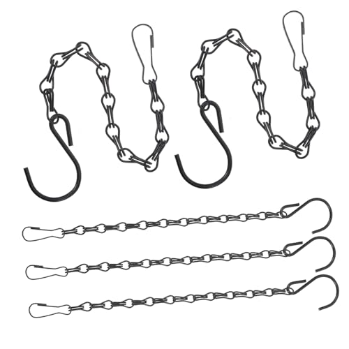 FUNOMOCYA 5-teilige Metallkette Zum Aufhängen Von Pflanzgefäßen Laternen Windspielen Und Dekorationen Geeignet Für Vogelhäuschen Und Blumentöpfe FUNOMOCYA 5-teilige Metallkette Zum Aufhängen Von Pflanzgefäßen Laternen Windspielen Und Dekorationen Geeignet Für Vogelhäuschen Und Blumentöpfe von FUNOMOCYA