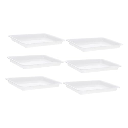 FUNOMOCYA 6 Stück Rechteckige Blumentopf-wasserschale, Rechteckige Pflanzen-untertasse, Garten-blumentopf-Halter-tabletts FUNOMOCYA 6 Stück Rechteckige Blumentopf-wasserschale, Rechteckige Pflanzen-untertasse, Garten-blumentopf-Halter-tabletts von FUNOMOCYA