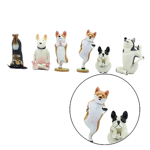 FUNOMOCYA 6-teiliges Hundespielzeug Für Beschäftigung Simulationshund Aus Sicherem Material Tischdekoration Kreative Hundemodell Ornament FUNOMOCYA 6-teiliges Hundespielzeug Für Beschäftigung Simulationshund Aus Sicherem Material Tischdekoration Kreative Hundemodell Ornament von FUNOMOCYA