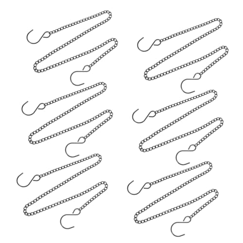FUNOMOCYA 6Stücke Metallkette mit Haken Lange Hängekette für Vogelhäuser Windspiele und Pflanzenaufhänger Robuste und Rostfreie Kettenhalter für Garten FUNOMOCYA 6Stücke Metallkette mit Haken Lange Hängekette für Vogelhäuser Windspiele und Pflanzenaufhänger Robuste und Rostfreie Kettenhalter für Garten von FUNOMOCYA