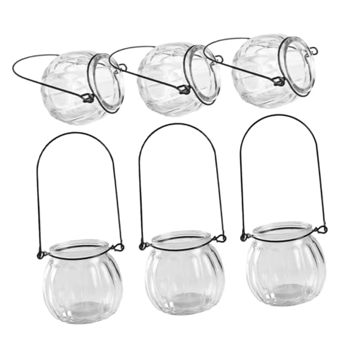 FUNOMOCYA 6stücke Wandpflanzgefäße Aus Glas Hängende Pflanzgefäße Für Innenräume Vasen Für Zimmerpflanzen Und Hydrokultur-anzucht Klare Glas-blumentöpfe Für Wandmontage Und FUNOMOCYA 6stücke Wandpflanzgefäße Aus Glas Hängende Pflanzgefäße Für Innenräume Vasen Für Zimmerpflanzen Und Hydrokultur-anzucht Klare Glas-blumentöpfe Für Wandmontage Und von FUNOMOCYA