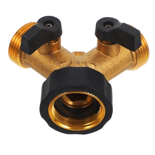 FUNOMOCYA Gartenschlauch Splitter Kupfer Adapter mit Ventilen Einstellbare Durchflusskontrolle für Waschmaschinen und Spülmaschinen im Freien Tragbar FUNOMOCYA Gartenschlauch Splitter Kupfer Adapter mit Ventilen Einstellbare Durchflusskontrolle für Waschmaschinen und Spülmaschinen im Freien Tragbar von FUNOMOCYA
