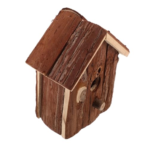 FUNOMOCYA Natürlicher Vogelnistkasten Aus Holz Hängeoption Vogeldekor Vogelhaus Vogelnistkästen von FUNOMOCYA