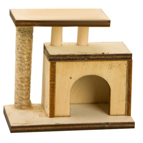 FUNOMOCYA Katzenkratzbaum Dekorativer Scratch Post für Puppenhäuser und DIY Mini Dekorationen für Mini Szenen und FUNOMOCYA Katzenkratzbaum Dekorativer Scratch Post für Puppenhäuser und DIY Mini Dekorationen für Mini Szenen und von FUNOMOCYA