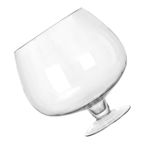 FUNOMOCYA Kleines Glas Fischschale Aquarium Transparentes Ökologisches Fischglas Für Betta Und Goldfische Desktop Aquariumstabiles Langlebiges Glas für Büro und Wohnzimmer von FUNOMOCYA