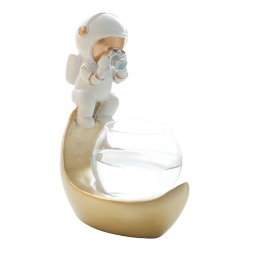 FUNOMOCYA Kreative Hydroponic Vase Exquisite Astronaute Pflanzenvase Grüne Pflanzenbehälter von FUNOMOCYA