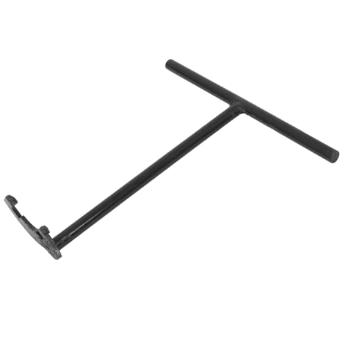 FUNOMOCYA Ventilschlüssel für Wasserzähler Manuelles Wasserabsperrwerkzeug Ergonomischer T-Griff Federhaken für IBC Behälter Langlebiges Kohlenstoffstahl Material von FUNOMOCYA