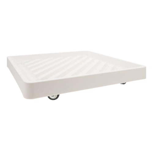 FUNOMOCYA Quadratischer Pflanzgefäßständer Auf Rädern, Quadratisches Pflanzgefäßtablett Mit Rädern, Blumentopfsockel, Beweglicher Blumentopf-Mover, Rollendes Pflanztablett Mit Rollen Für von FUNOMOCYA