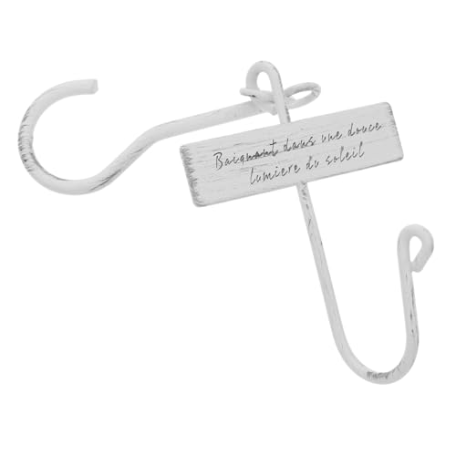 FUNOMOCYA Retro Dekorative Haken Aufhänger Hängend Einstellbar Hängepflanze Pflanzen Groß Draußen Form Im Freien Für Erweiterungen Anlage Verlängerung Metallhaken S-förmiger Haken Eisen Weiß FUNOMOCYA Retro Dekorative Haken Aufhänger Hängend Einstellbar Hängepflanze Pflanzen Groß Draußen Form Im Freien Für Erweiterungen Anlage Verlängerung Metallhaken S-förmiger Haken Eisen Weiß von FUNOMOCYA