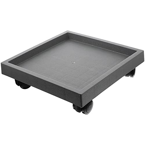 FUNOMOCYA Rollender Pflanzenständer mit Rädern Quadratischer Blumenkübel Untersetzer Stabiler Pflanzendolly für Einfache und Umgebung für Blumen und Bonsai von FUNOMOCYA