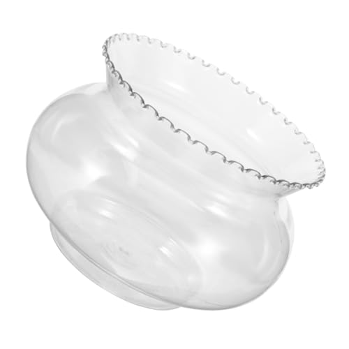 FUNOMOCYA Transparenter Desktop Goldfisch Aquarium Multifunktionaler Betta Fischtank aus Langlebigem Kunststoff Dekoratives Tisch und Bürofischglas für Pflanzen und Kleine Fische von FUNOMOCYA