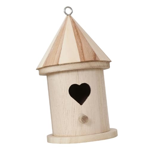 FUNOMOCYA Holz Vogelhaus Für Dekoratives Unvollendetes Vogel-nistkästchen Zum Bemalen Für Balkon Garten Und Innenbereich Robust Und Sicher Für Vögel Einfach Zu Reinigen von FUNOMOCYA