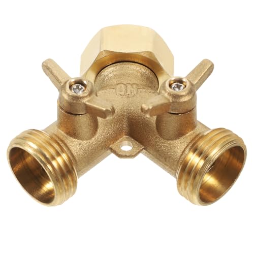 FUNOMOCYA Y Förmiger Gartenschlauch Splitter Massivem Messing Wasseranschluss mit Absperrventilen für Gartenbewässerung und Rasenpflege Robust und Langlebig FUNOMOCYA Y Förmiger Gartenschlauch Splitter Massivem Messing Wasseranschluss mit Absperrventilen für Gartenbewässerung und Rasenpflege Robust und Langlebig von FUNOMOCYA