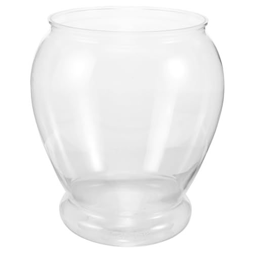 FUNOMOCYA Transparentes Aquarium Hydroponische Aquariumschale Aus Kunststoff Ökologische Fischschale Teelichtkugeln Rundes Schüsselterrarium Hydroponik Fisch Zubehör FUNOMOCYA Transparentes Aquarium Hydroponische Aquariumschale Aus Kunststoff Ökologische Fischschale Teelichtkugeln Rundes Schüsselterrarium Hydroponik Fisch Zubehör von FUNOMOCYA