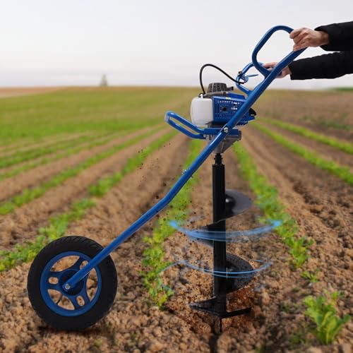 FUNYSF 63CC 2-Takt 3 PS Erdbohrer Benzin Rammgerät 11 Zoll Erdbohrer, Schubkarren Erdbohrer für Bauernhof Garten, Erdbohrer, Landwirtschaft Forstwirtschaft FUNYSF 63CC 2-Takt 3 PS Erdbohrer Benzin Rammgerät 11 Zoll Erdbohrer, Schubkarren Erdbohrer für Bauernhof Garten, Erdbohrer, Landwirtschaft Forstwirtschaft von FUNYSF